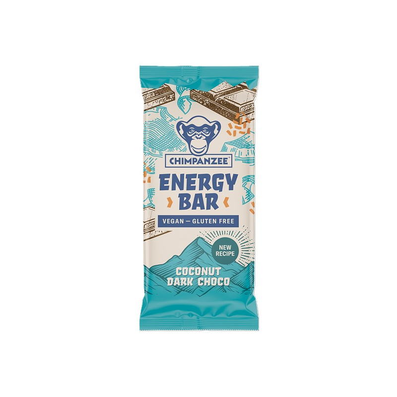 Caja 15 barritas energy choco negro y coco 55gr chimpanzee