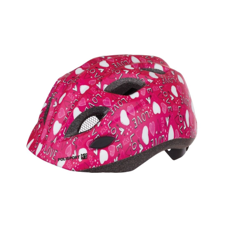 Casco polisport in-mold kids premium love con led t-s (52-56 cm)