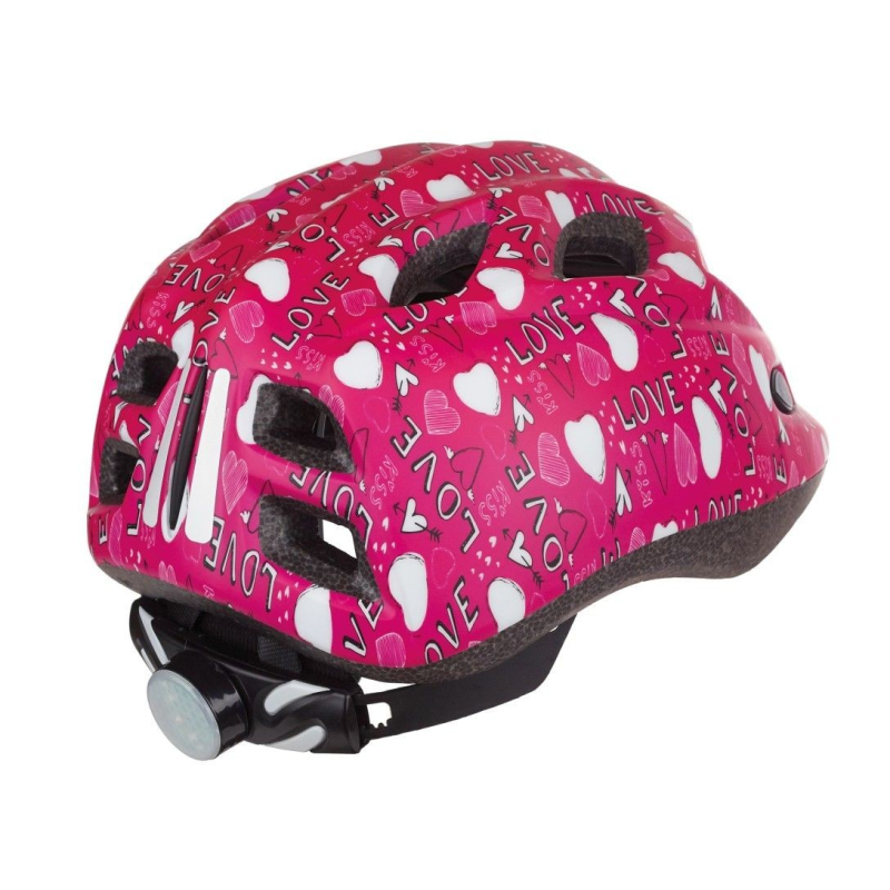 Casco polisport in-mold kids premium love con led t-s (52-56 cm)