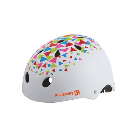 Casco polisport urban radical triangles blanco t-s (52-56 cm)