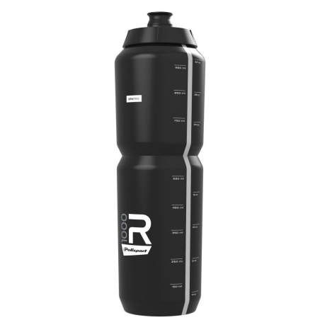 Bidon r1000 negro 1000ml  con indicador de medida 1l