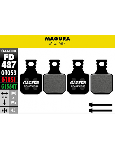 Par pastillas fd  galfer standar magura mt5-mt7