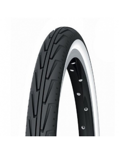 Cub. michelin 20x1.75 city j blanca/negr