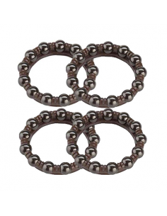 4 jaulas con esferas ceramicas