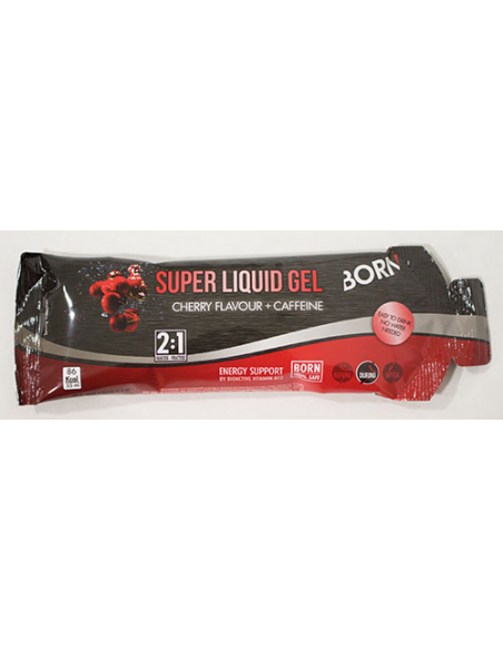 Born super liquid gel cereza+cafeina 55ml "unidad"