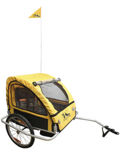 Carro porta-equipajes/niños alum. 2 ruedas 2