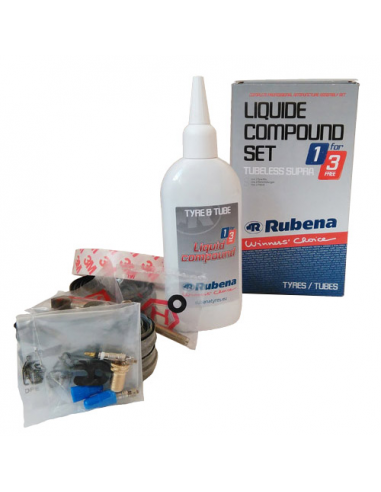 Kit rubena convertir en llanta tubeless 26"