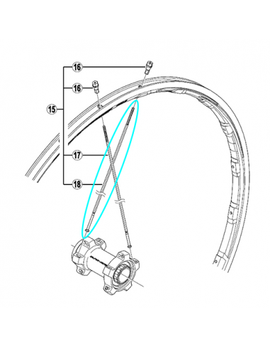 Radio trasero wh-9000 c24 cl 302mm