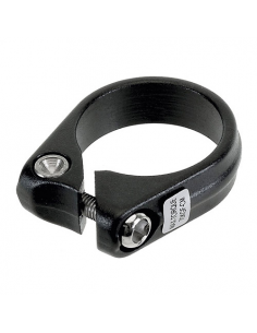 Abrazadera tija negra 28.6  c/tornillo