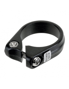 Abrazadera tija negra 31.8 c/tornillo