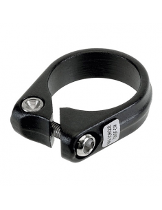 Abrazadera tija negra 34.9 c/tornillo