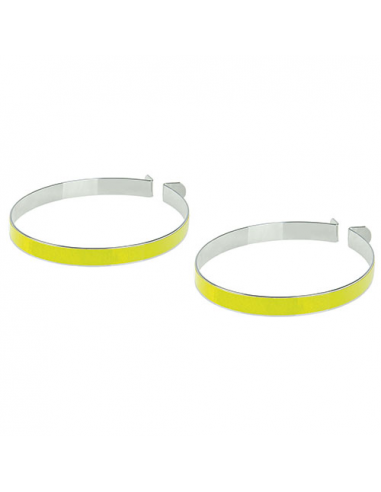 Par aros sujeta pantalon acero