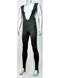 Pantalon largo con tirantes lycra negro l