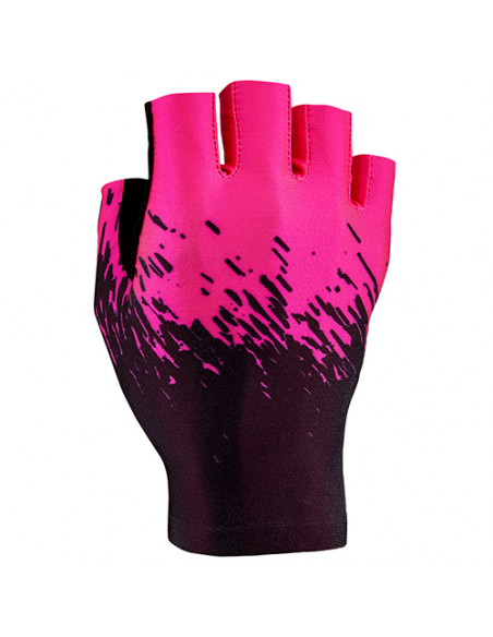 Par guantes cortos supag negro/rosa neon t.l