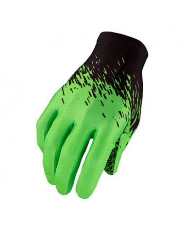 Par guantes largos supacaz negro/verde neon xl