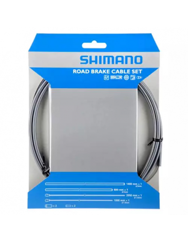 Jgo. cables/fundas freno sil-tec gris