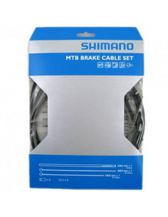 Cable freno/funda/topes mtb negro