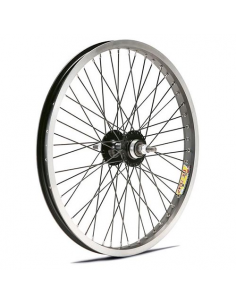 Rueda tras zac 30 20x2.125 neg bmx eje 9.5