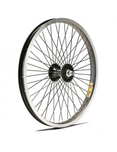 Rueda del zac 30 negra bmx 20x2.125 eje 14 *