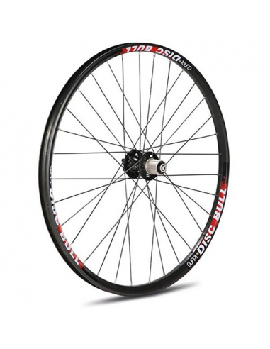 Rueda tras. 26" disc. intl.bull negra rodam.