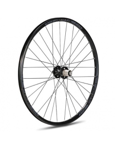 Rueda tra 27,5 disc 6t negra c/rodamiento  8/11v