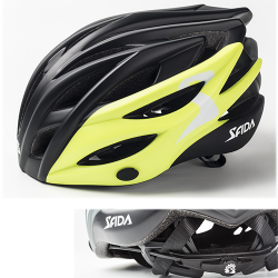 Casco sfida leggero negro/amarillo t-s/m