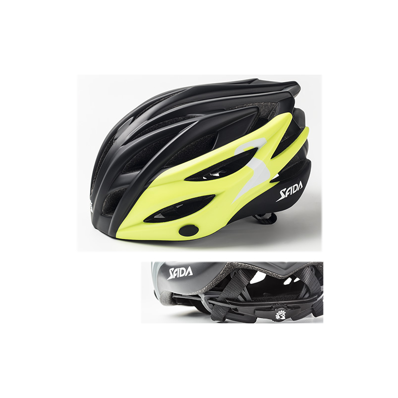 Casco sfida leggero negro/amarillo t-s/m
