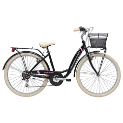 Bicicleta panda 26" lady 6v negro mate