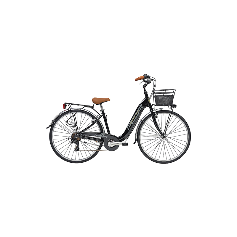 Bicicleta relax 28" alu 6v negro