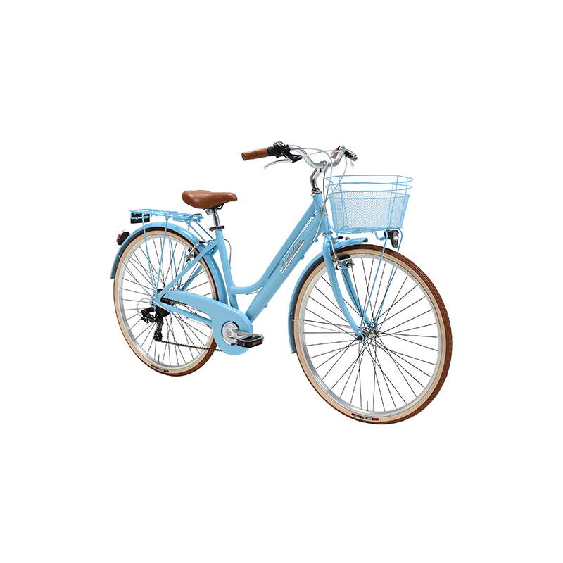 Bicicleta retro donna 28" azul 2019 6v