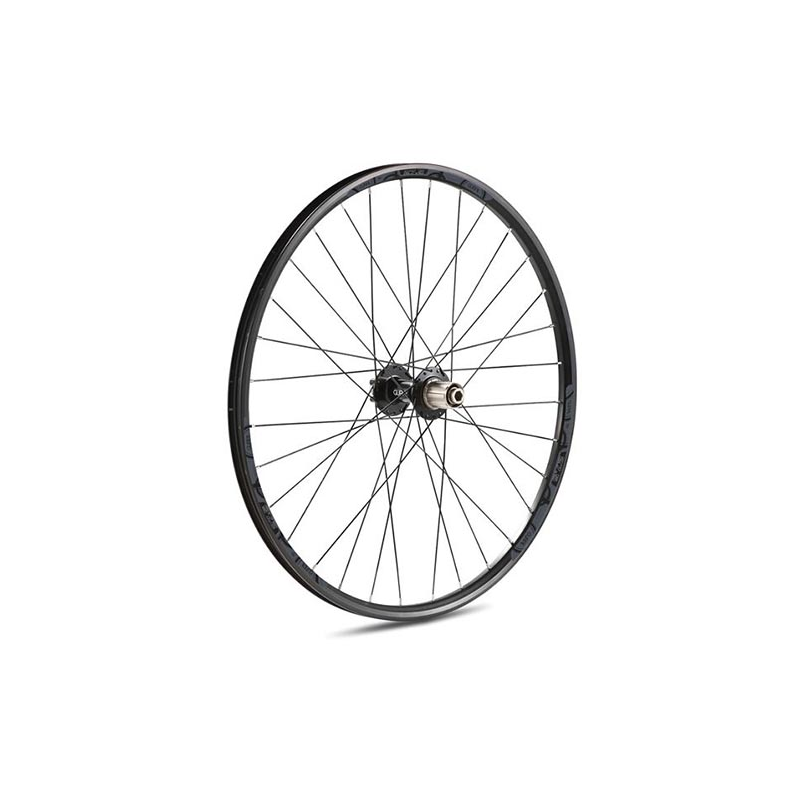 Rueda tras  27.5" negra eje 12x142 cass disc 6t
