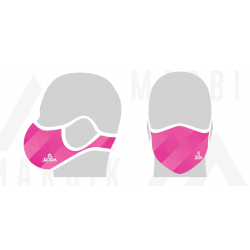 Mascarilla deportiva sfida reutilizable rosa t.m.
