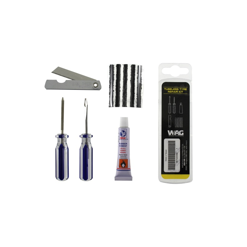 Kit de reparacion de neumaticos tubeless