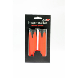 Par puños endzone doble densidad negro/rojo