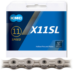 Cadena kmc x11 sl plata 118 11v