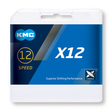Cadena kmc x12 oro/negro 126p 12v