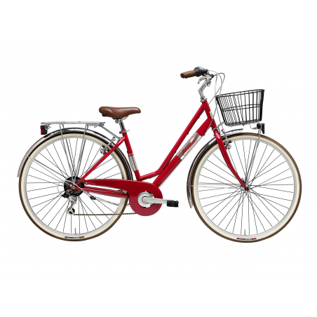 Bicicleta panarea mujer rojo