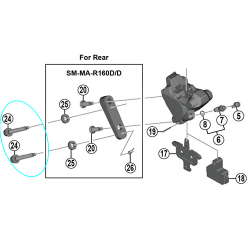 Tornillo fijacion pinza br-rs505 33mm