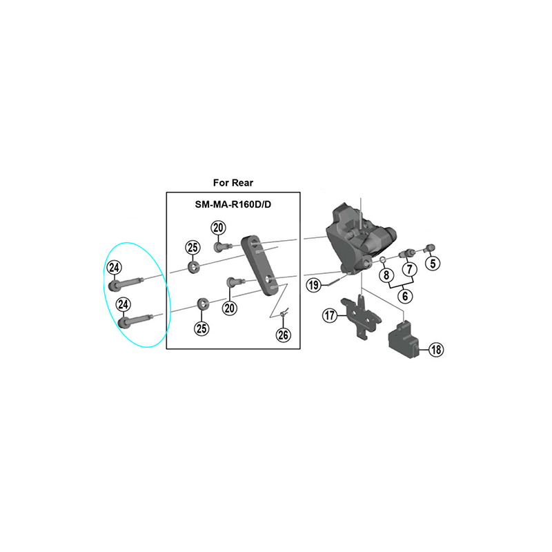Tornillo fijacion pinza br-rs505 38mm