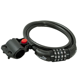 Candado luma espiral match 8x150 negro c/b c36