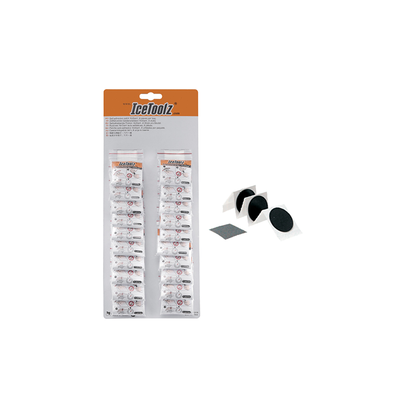 Expositor de 20 kits de (6) parches auto adhesivos