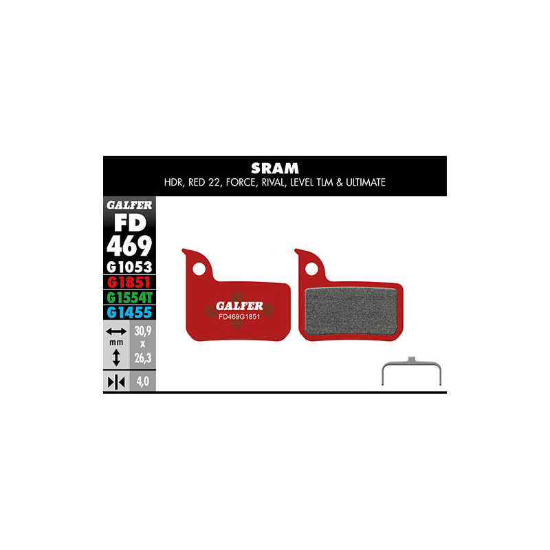 Pastillas fd adv sram red 22-level galfer