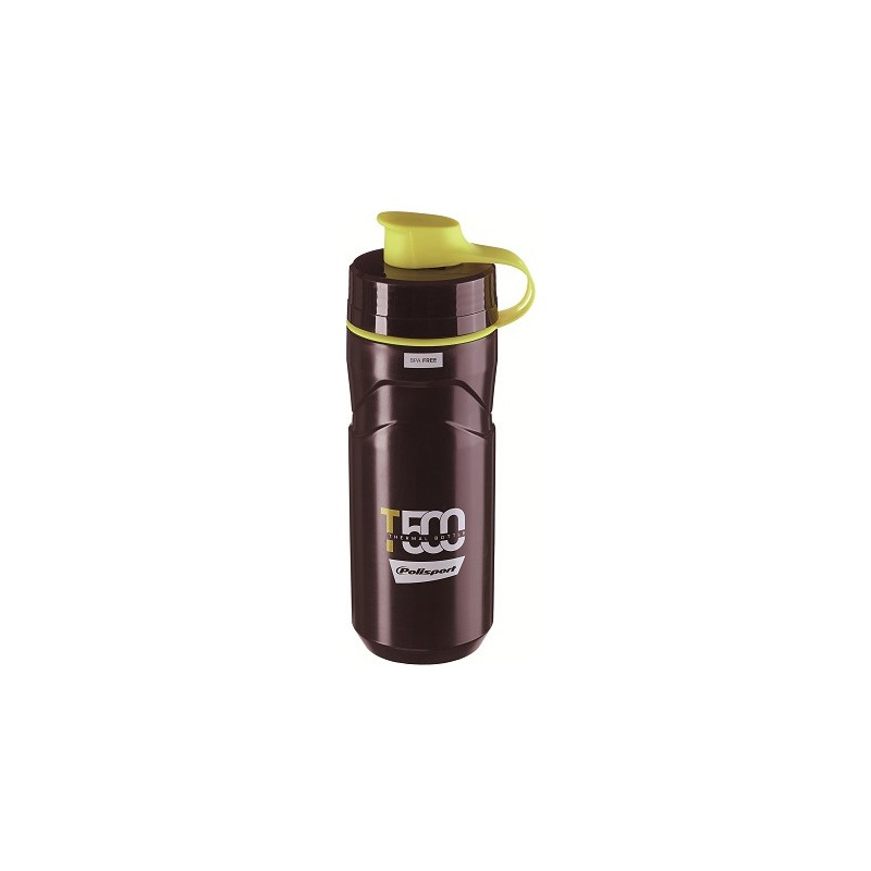 Bidon termico polisport 500ml negro-amarillo - miniatura 3