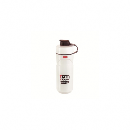 Bidon termico polisport 500ml blanco/rojo