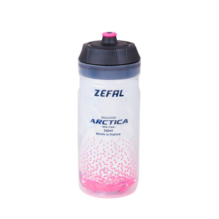 Bidon zefal isotermico arctica 550ml plata/rosa