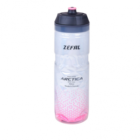 Bidon zefal isotermico arctica 750ml plata/rosa