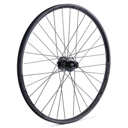 Rueda tras 27,5" negra disco 6t cas.8-11v