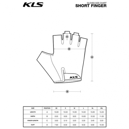 Guantes cortos kellys factor 021 azul t.l