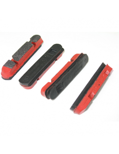 Kit 4 zapatas llantas carbono