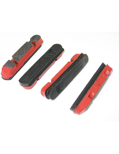 Kit 4 zapatas llantas carbono